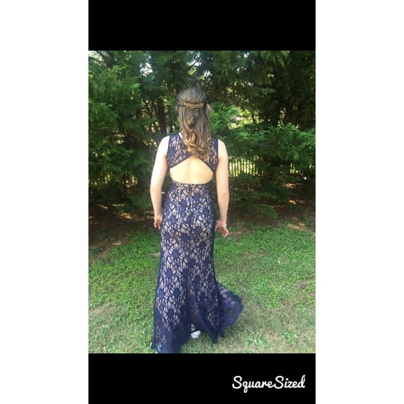 Navy blue prom dress! - Picture 1 of 3
